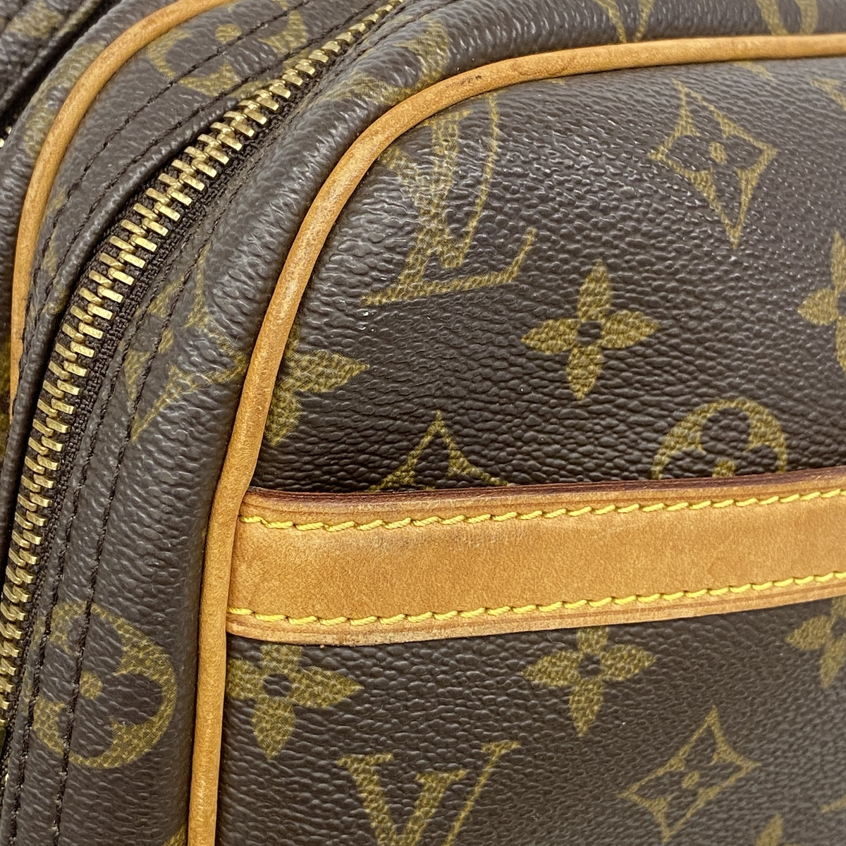 【6ib2697】ルイヴィトン ショルダーバッグ モノグラム リポーターPM M45254 ブラウン【中古】レディース