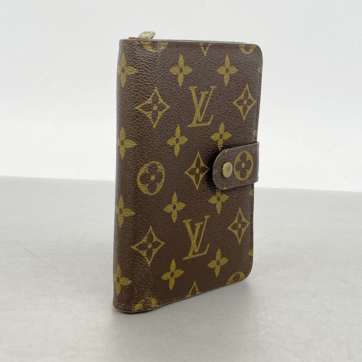 【6ib2704】ルイヴィトン 財布 モノグラム ポルトパピエジップ M61207 ブラウン【中古】メンズ レディース ユニセックス