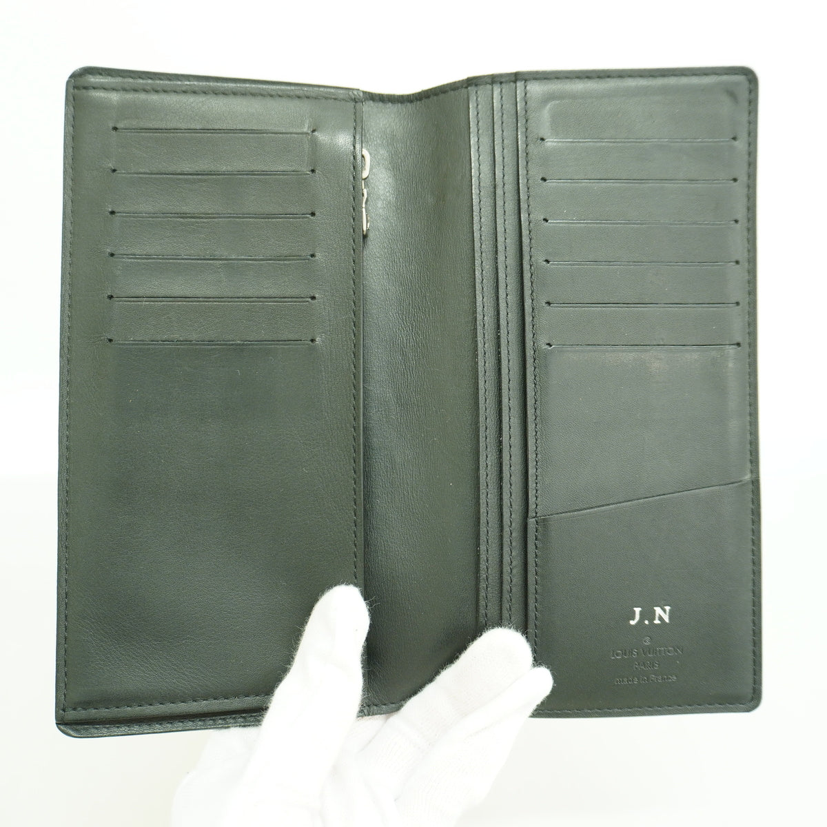 【6ib2711】ルイヴィトン 長財布 ダミエ・アンフィニ ポルトフォイユブラザ N63010 オニキス【中古】メンズ