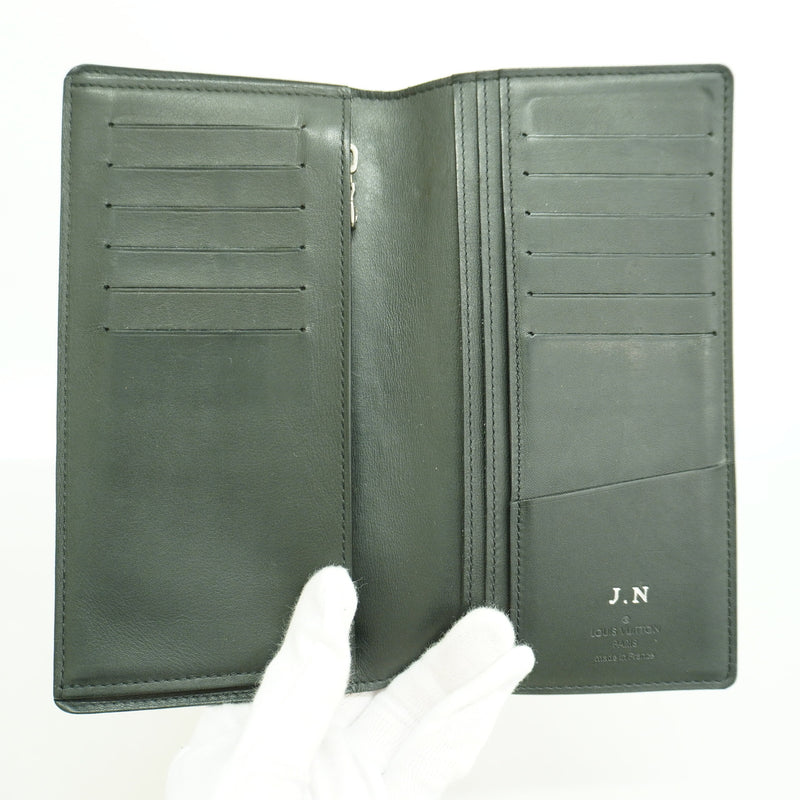 【6ib2711】ルイヴィトン 長財布 ダミエ・アンフィニ ポルトフォイユブラザ N63010 オニキス【中古】メンズ