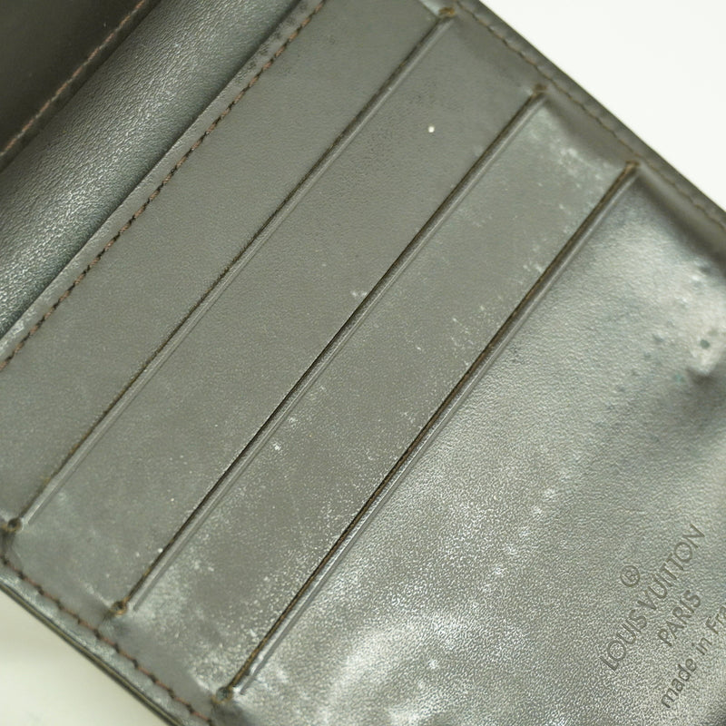 【6ib2713】ルイヴィトン 財布 モノグラム・グラセレザー ポルトフォイユコンパクト M66490 カフェ【中古】メンズ
