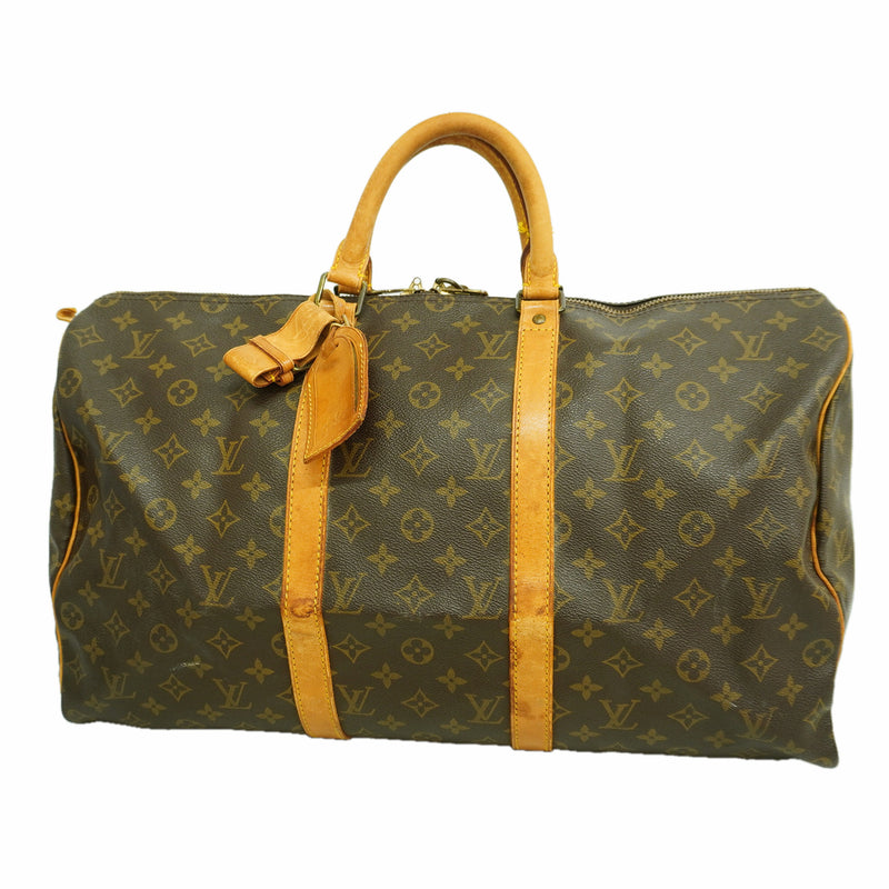 【6ib2718】ルイヴィトン ボストンバッグ モノグラム キーポル50 M41426 ブラウン【中古】メンズ レディース ユニセックス