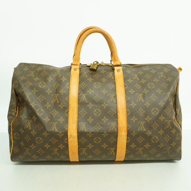 【6ib2718】ルイヴィトン ボストンバッグ モノグラム キーポル50 M41426 ブラウン【中古】メンズ レディース ユニセックス