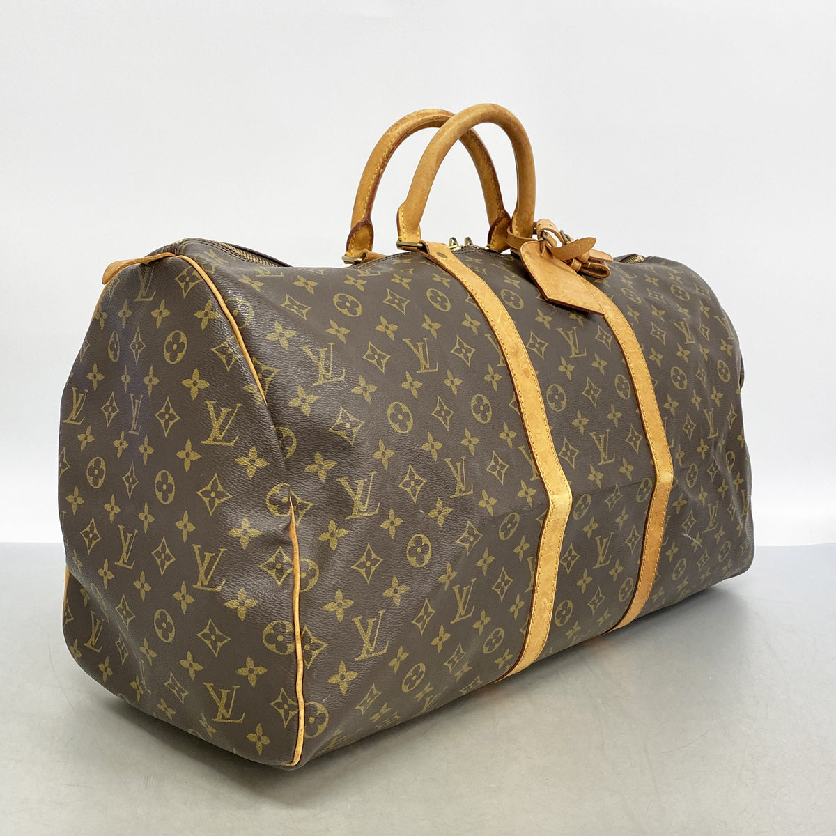 【6ib2734】ルイヴィトン ボストンバッグ モノグラム キーポル55 M41424 ブラウン【中古】メンズ レディース ユニセックス