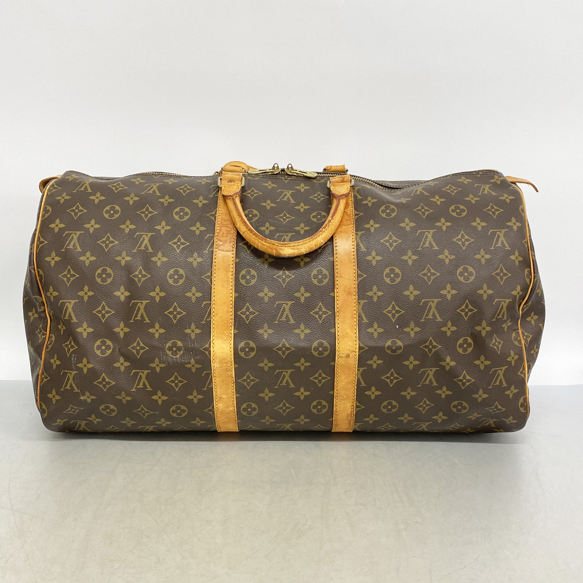 【6ib2734】ルイヴィトン ボストンバッグ モノグラム キーポル55 M41424 ブラウン【中古】メンズ レディース ユニセックス