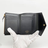 【6ib2741】ルイヴィトン 三つ折り財布 モノグラム・リバース ポルトフォイユヴィクトリーヌ M81557 ブラウン【中古】レディース