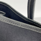 【6ib2743】エルメス トートバッグ ガーデンパーティPM トワルオフィシエ ブラック シルバー金具 □H刻印【中古】レディース