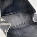 【6ib2743】エルメス トートバッグ ガーデンパーティPM トワルオフィシエ ブラック シルバー金具 □H刻印【中古】レディース