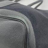 【6ib2743】エルメス トートバッグ ガーデンパーティPM トワルオフィシエ ブラック シルバー金具 □H刻印【中古】レディース