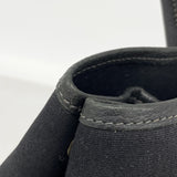 【6ib2743】エルメス トートバッグ ガーデンパーティPM トワルオフィシエ ブラック シルバー金具 □H刻印【中古】レディース