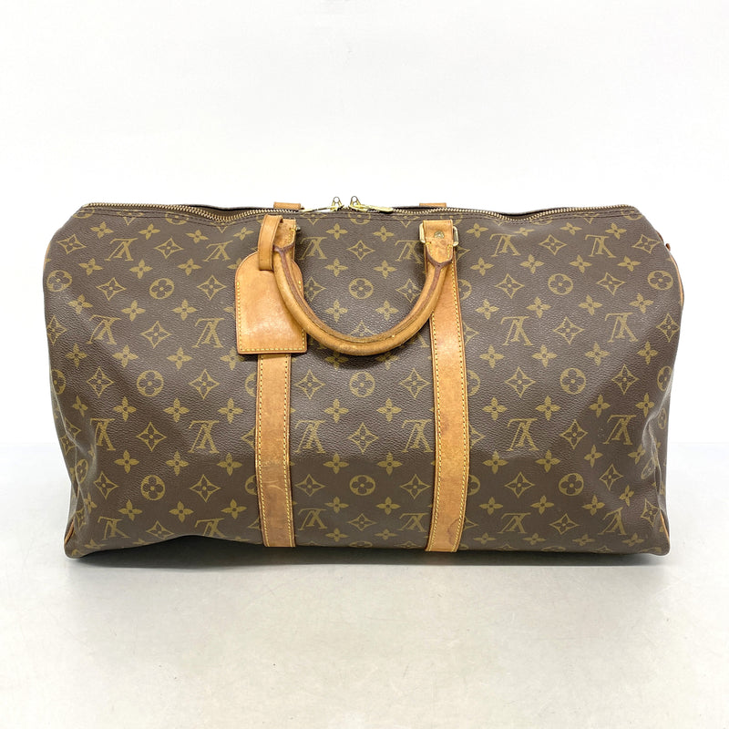 【6ib2746】ルイヴィトン ボストンバッグ モノグラム キーポル50 M41426 ブラウン【中古】メンズ レディース ユニセックス