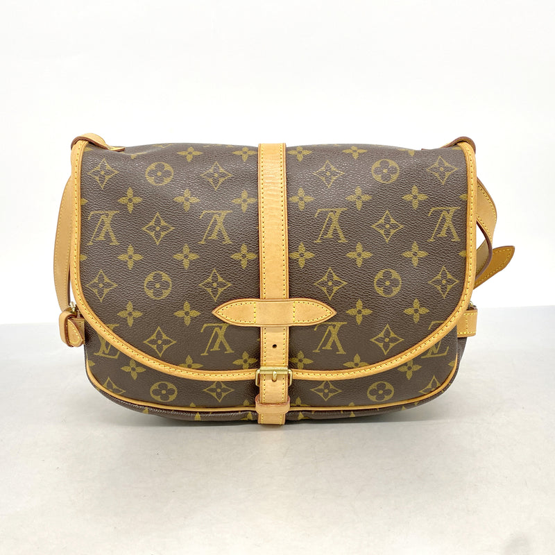 【6ib2748】ルイヴィトン ショルダーバッグ モノグラム ソミュール30 M42256 ブラウン【中古】レディース