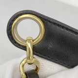 【6ib2754】シャネル チェーントート ラムスキン ブラック ゴールド金具【中古】レディース