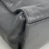 【6ib2754】シャネル チェーントート ラムスキン ブラック ゴールド金具【中古】レディース