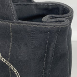 【6ib2755】プラダ ハンドバッグ カナパ キャンバス ブラック ゴールド金具 2wayバッグ【中古】レディース