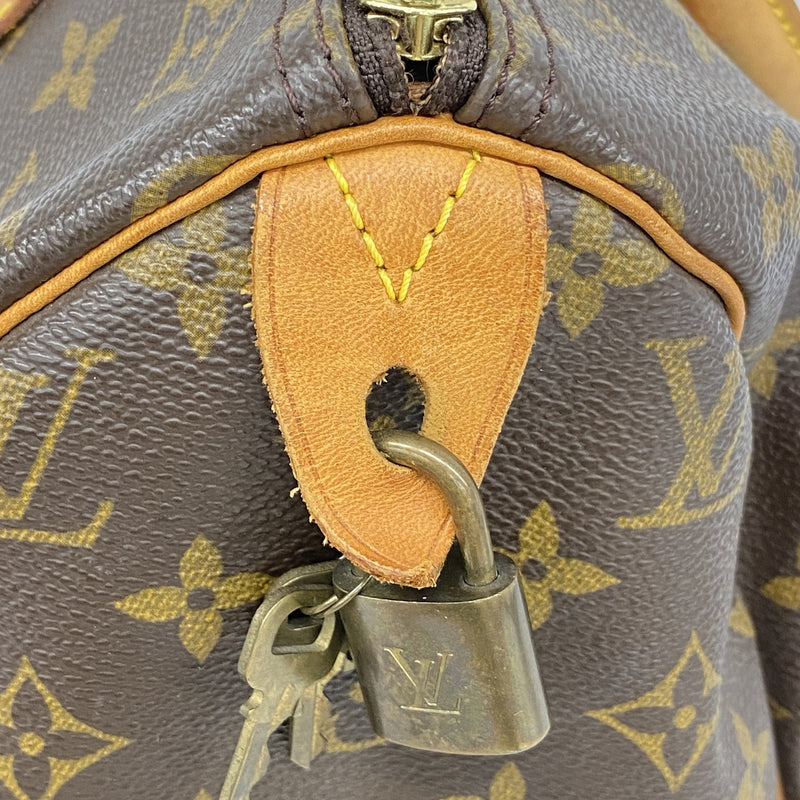 【6ib2757】ルイヴィトン ハンドバッグ モノグラム スピーディ30 M41108 ブラウン【中古】レディース