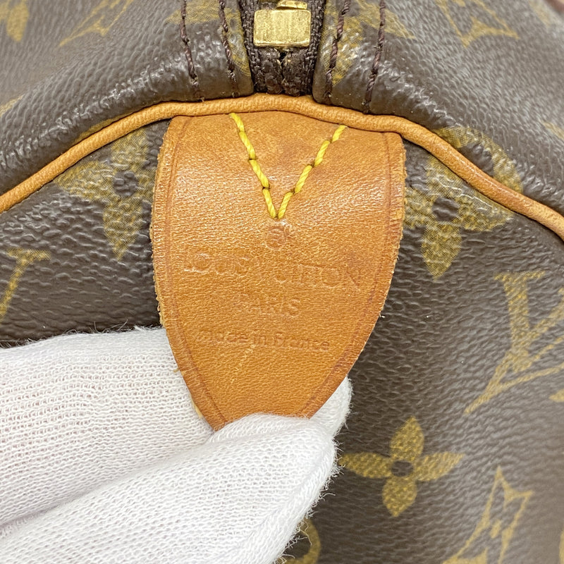 【6ib2757】ルイヴィトン ハンドバッグ モノグラム スピーディ30 M41108 ブラウン【中古】レディース