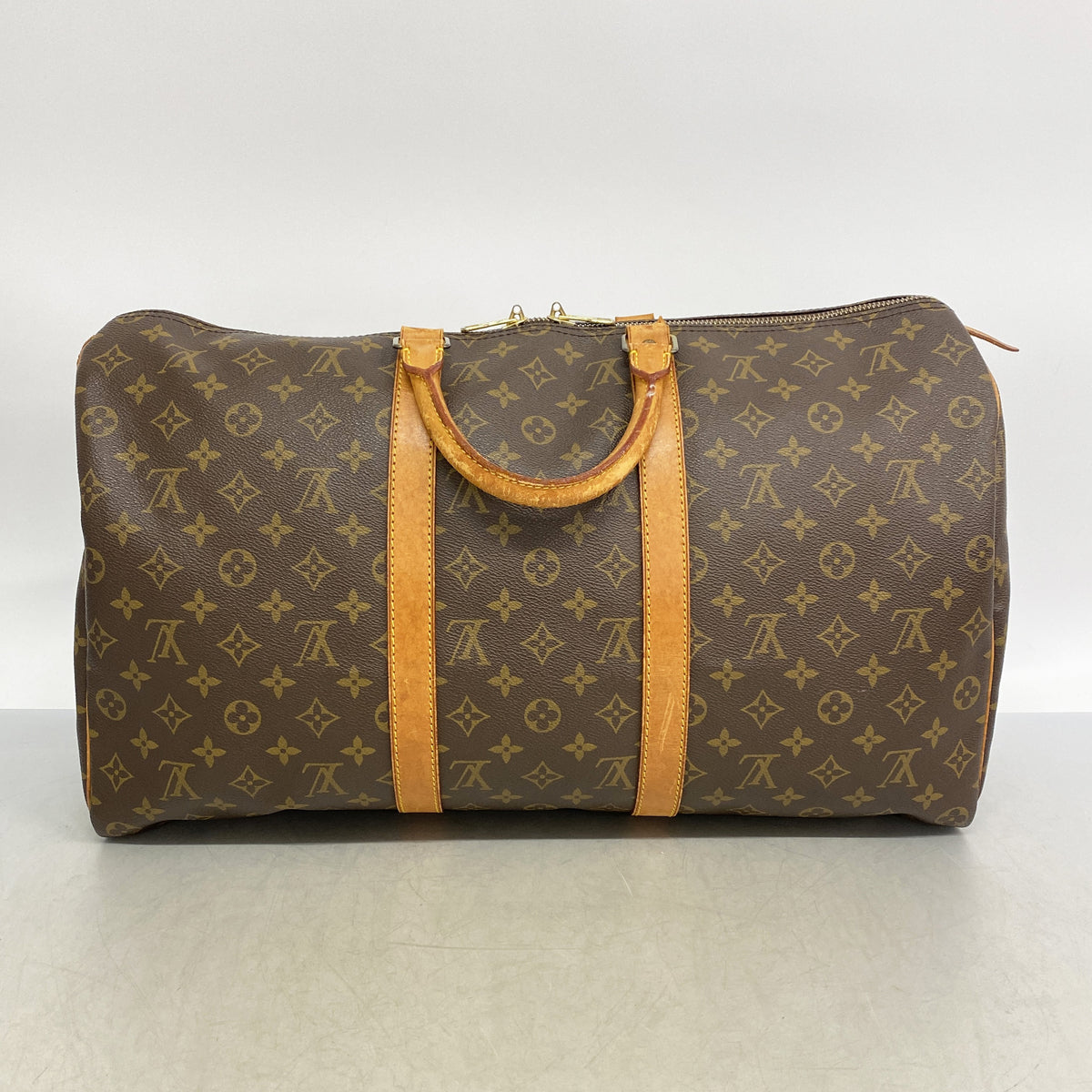 【6ib2768】ルイヴィトン ボストンバッグ モノグラム キーポル50 M41426 ブラウン【中古】メンズ レディース ユニセックス