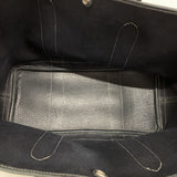 【6ib2775】エルメス トートバッグ ガーデンパーティPM トワルオフィシエ ブラック シルバー金具 □K刻印【中古】レディース