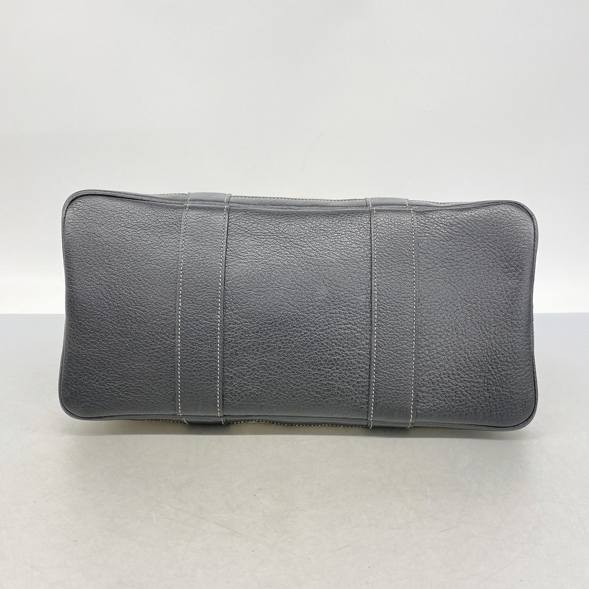 【6ib2784】エルメス トートバッグ ガーデンパーティPM トワルアッシュ ブラック シルバー金具 □L刻印【中古】レディース