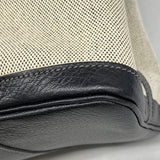 【6ib2784】エルメス トートバッグ ガーデンパーティPM トワルアッシュ ブラック シルバー金具 □L刻印【中古】レディース