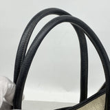 【6ib2784】エルメス トートバッグ ガーデンパーティPM トワルアッシュ ブラック シルバー金具 □L刻印【中古】レディース