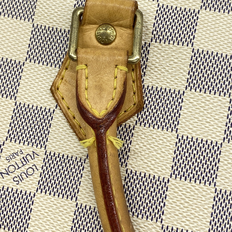 【6ib2787】ルイヴィトン ハンドバッグ ダミエ・アズール スピーディ30 N41370 ホワイト【中古】レディース