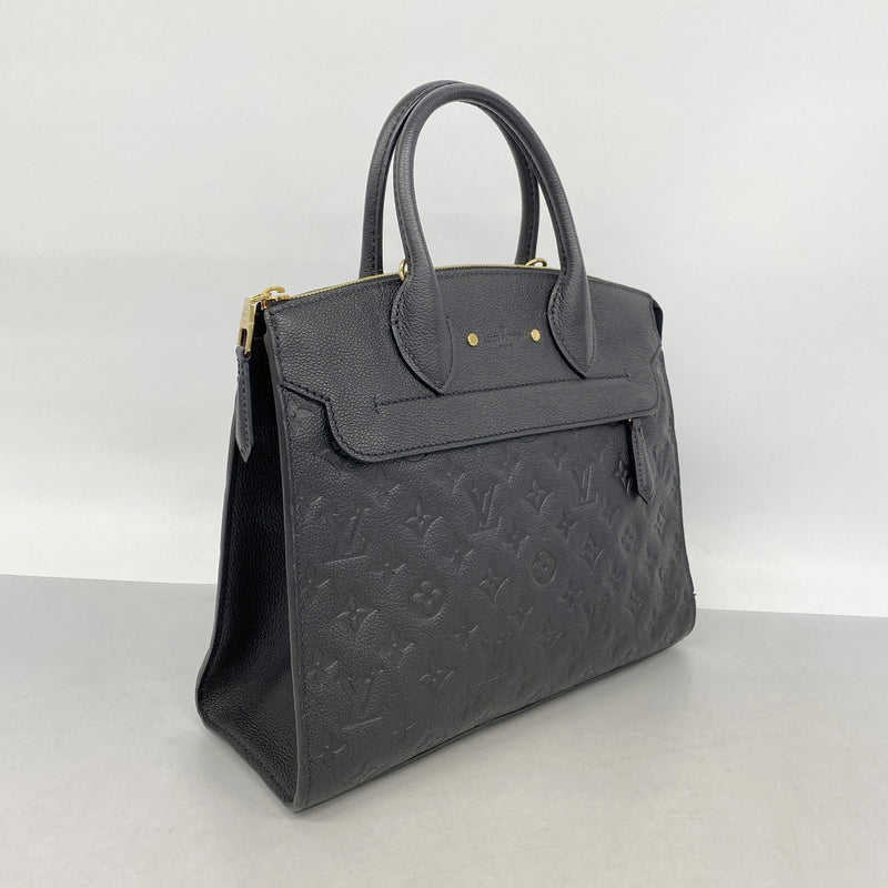 【6ib2793】ルイヴィトン ハンドバッグ モノグラム・アンプラント ポンヌフMM M41748 ノワール【中古】レディース