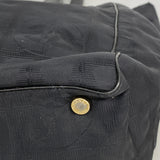 【6ib2794】シャネル トートバッグ ニュートラベル ナイロン ブラック ゴールド金具【中古】レディース