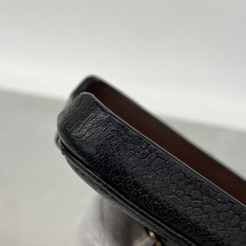 【6ib2814】シャネル iPhoneケース マトラッセ チェーンショルダー キャビアスキン ブラック シャンパンゴールド金具 iPhone13Pro【中古】レディース