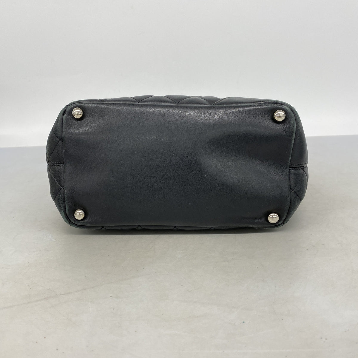 【6ib2816】シャネル トートバッグ カンボン ラムスキン ブラック シルバー金具【中古】レディース