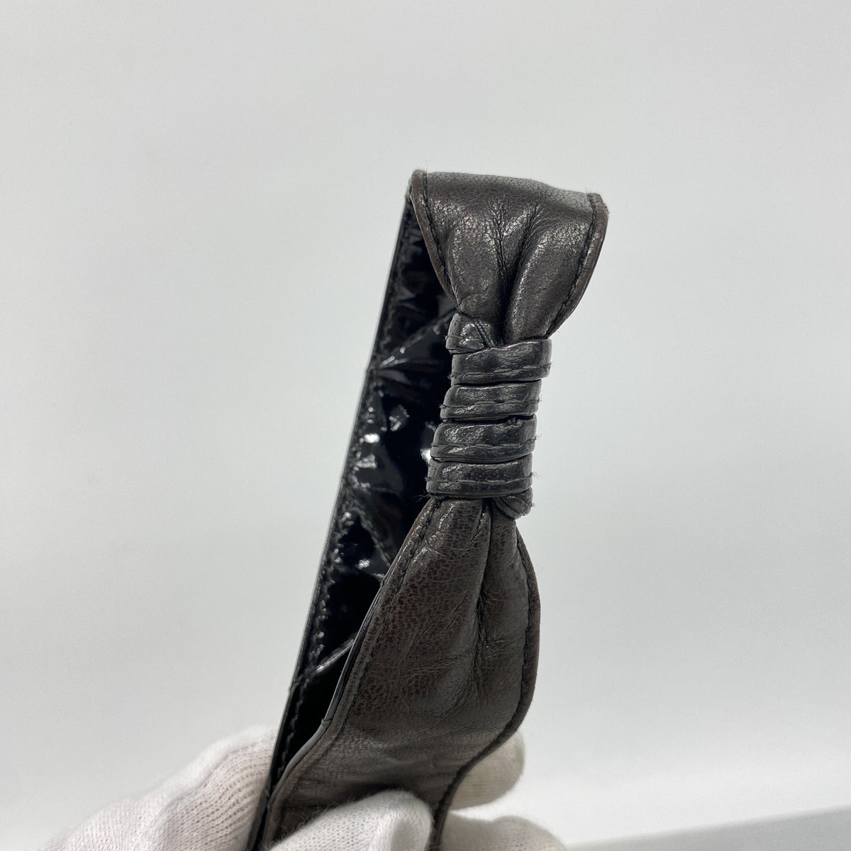 【6ib2817】シャネル ショルダーバッグ マトラッセ パテントレザー ブラック ゴールド金具【中古】レディース