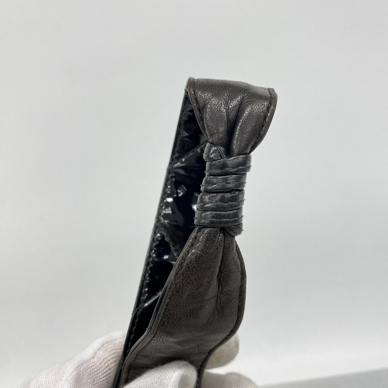 【6ib2817】シャネル ショルダーバッグ マトラッセ パテントレザー ブラック ゴールド金具【中古】レディース
