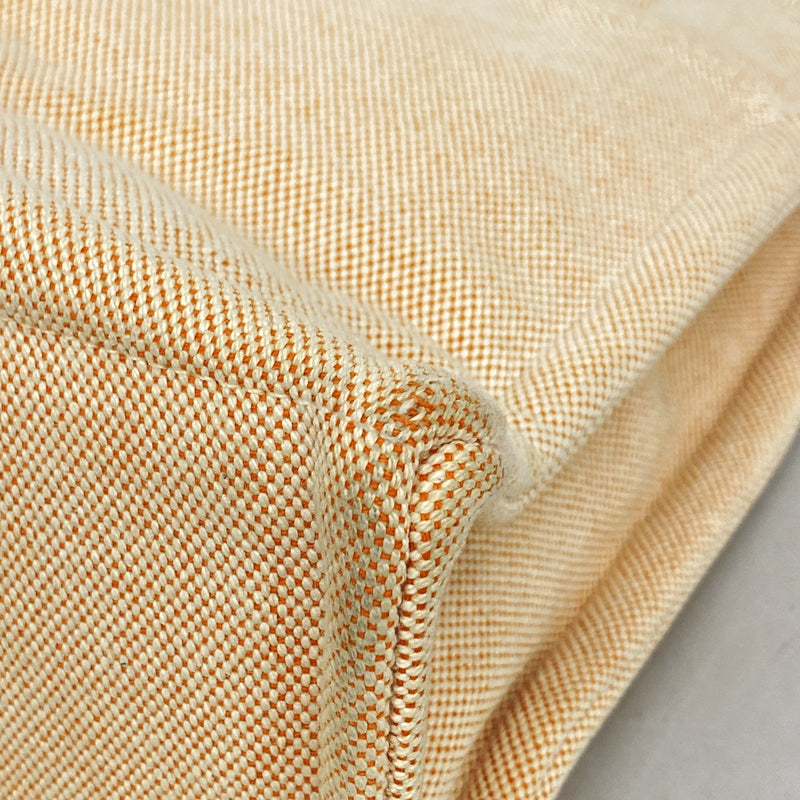 【6ib2818】エルメス トートバッグ ニューフールトゥMM キャンバス オレンジ シルバー金具【中古】メンズ レディース ユニセックス
