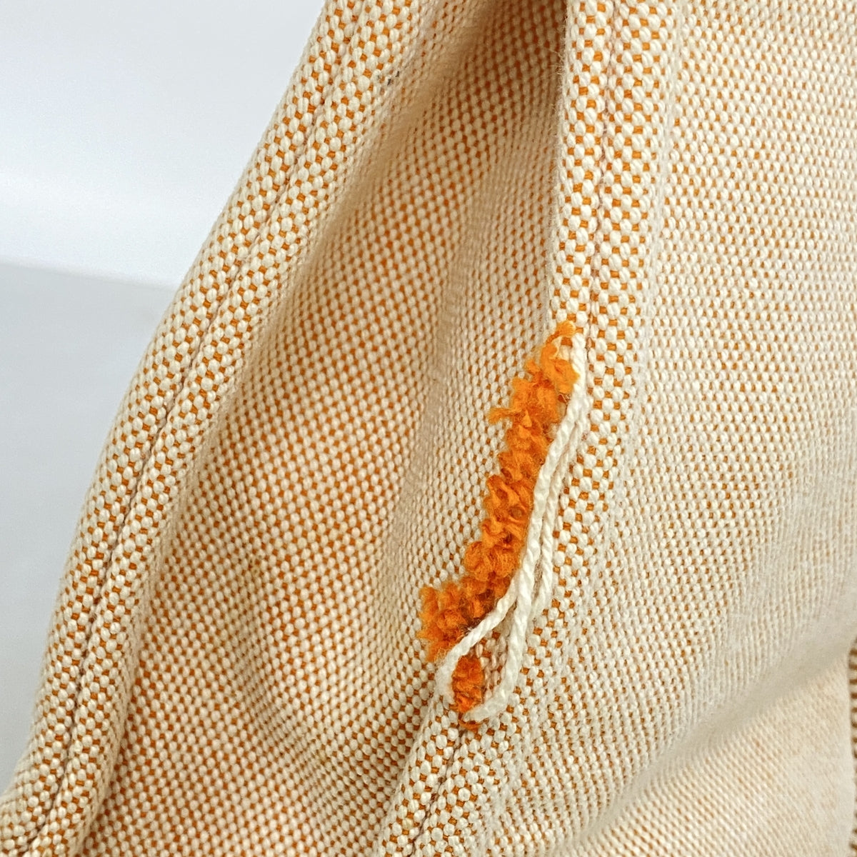 【6ib2818】エルメス トートバッグ ニューフールトゥMM キャンバス オレンジ シルバー金具【中古】メンズ レディース ユニセックス