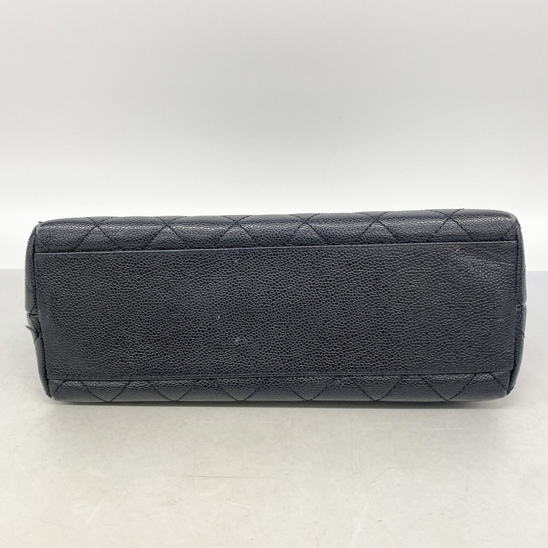 【6ib2825】シャネル ハンドバッグ マトラッセ キャビアスキン ブラック ゴールド金具【中古】レディース