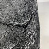 【6ib2825】シャネル ハンドバッグ マトラッセ キャビアスキン ブラック ゴールド金具【中古】レディース