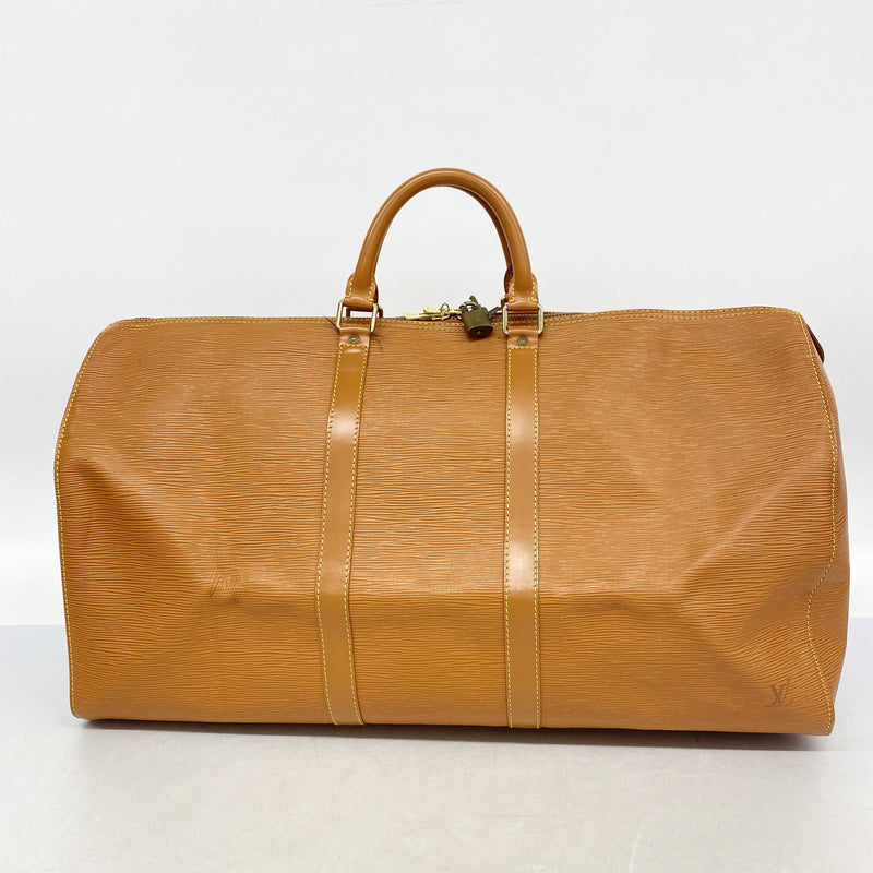 【6ib2826】ルイヴィトン ボストンバッグ エピ キーポル55 M42958 ジパングゴールド【中古】メンズ レディース ユニセックス
