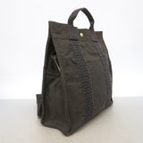 【6ib2829】エルメス リュック・デイパック エールラインサックアドPM ナイロン グレー シルバー金具【中古】レディース