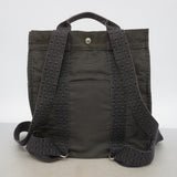 【6ib2829】エルメス リュック・デイパック エールラインサックアドPM ナイロン グレー シルバー金具【中古】レディース