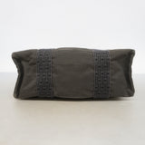 【6ib2829】エルメス リュック・デイパック エールラインサックアドPM ナイロン グレー シルバー金具【中古】レディース