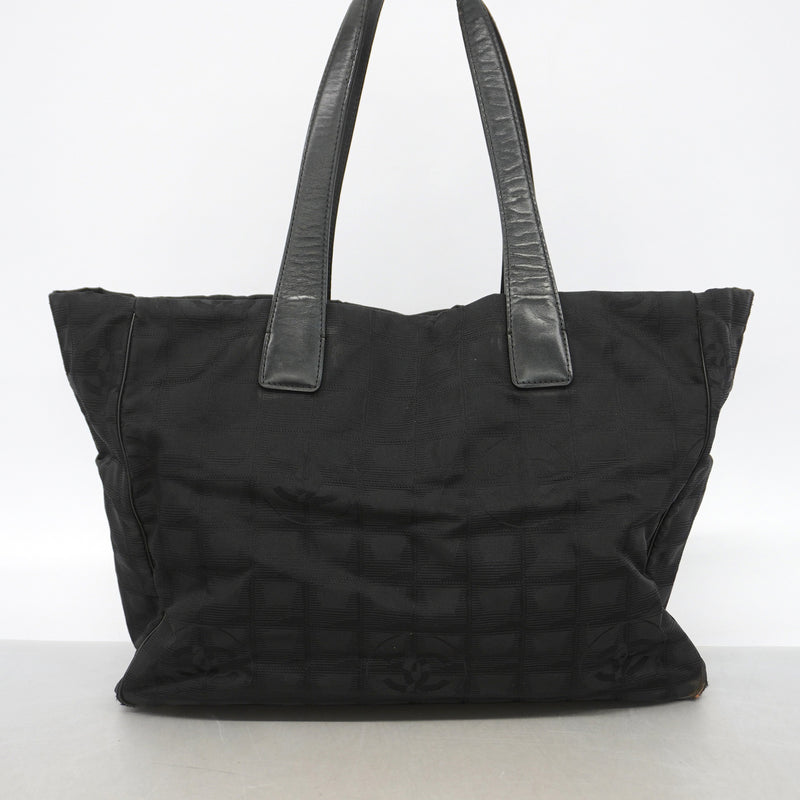 【6ib2830】シャネル トートバッグ ニュートラベル ナイロン ブラック ゴールド金具【中古】レディース