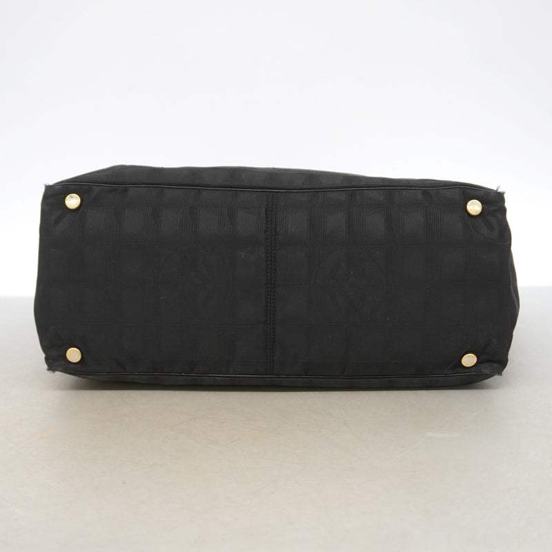 【6ib2830】シャネル トートバッグ ニュートラベル ナイロン ブラック ゴールド金具【中古】レディース