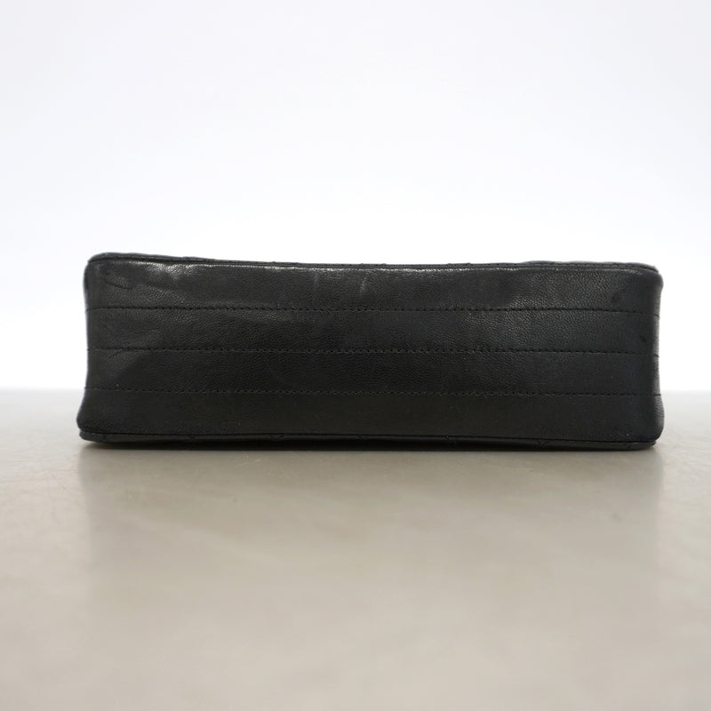 【6ib2832】シャネル ショルダーバッグ マトラッセ チェーンショルダー ラムスキン ブラック ゴールド金具【中古】レディース