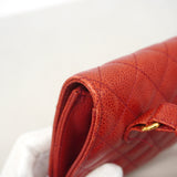 【6ib2833】シャネル ウエストバッグ マトラッセ キャビアスキン レッド ゴールド金具【中古】レディース