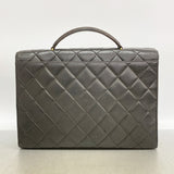 【6ib2843】シャネル ビジネスバッグ マトラッセ ラムスキン ブラック ゴールド金具【中古】レディース