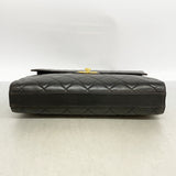 【6ib2843】シャネル ビジネスバッグ マトラッセ ラムスキン ブラック ゴールド金具【中古】レディース