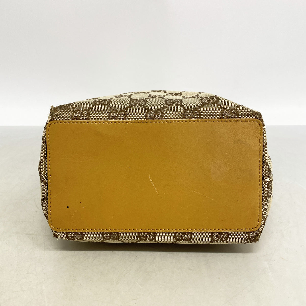 【6ib2845】グッチ トートバッグ GGキャンバス 002 1099 キャンバス ブラウン ベージュ ゴールド金具【中古】レディース