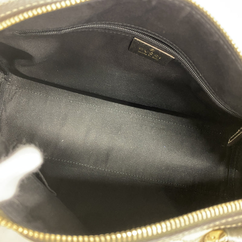 【6ib2846】グッチ ハンドバッグ GGキャンバス 130942 キャンバス ベージュ シャンパンゴールド金具【中古】レディース