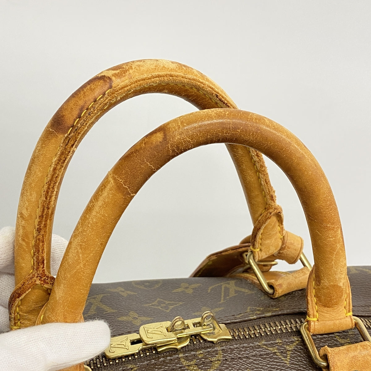 【6ib2859】ルイヴィトン ボストンバッグ モノグラム キーポルバンドリエール50 M41416 ブラウン【中古】メンズ レディース ユニセックス